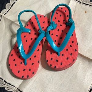 Watermelon flip flops